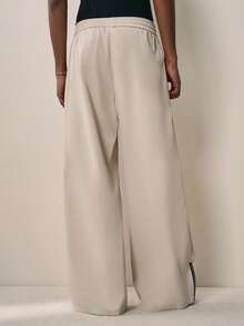 Sonviro Men's Printed Wide Leg Zip-Up Street Pants Wide Leg - Khaki - View 2