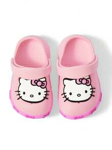 HELLO KITTY AND FRIENDS | SHEIN 可愛粉色兒童涼鞋，卡通花園鞋，透氣快乾，輕量EVA材質，夏季沙灘拖鞋，適合幼童 - 珊瑚粉 - 查看 6