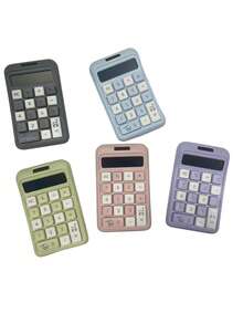1pc Stylish Goddess-Inspired Dopamine Calculator, 8-Digit Soft Buttons, Suitable For Portable Financial/Accounting Use,School Supplies,Back To School - Single Piece - View 6