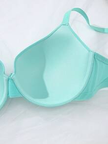 Nora Wilde 1pc Plus Size Underwire Bra - Mint Blue - View 4
