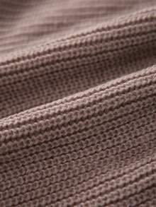 Sweetra Plus Size Shawl Sweater & Knitted Skirt Set Fall - Champagne - View 6