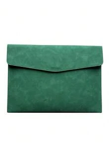 1PC Minimalist A4 Leather Document Organizer Bag, Office Storage File A4 Miscellaneous Items Business Document Bag, Portable Document Bag (Artificial Leather) - multicolor - View 12