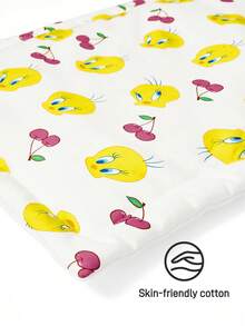 LOONEY TUNES X SHEIN 1件裝印花舒適嬰兒推車坐墊，適合男孩與女孩 - 彩色 - 查看 2
