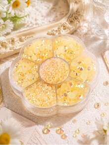 5000Pcs 2-6mm Jelly Color Flatback Rhinestones – Round Crystal Gems In Flower Box, 5 Sizes Mixed AB Glass Rhinestones For DIY Crafts, Clothing, Shoes, Bags, Phone Cases - AB Colors - View 9