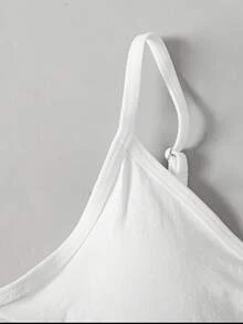 SHEIN Tween Girl 3件組 白色粉色黑色 簡約基本款 舒適抓皺加墊抹胸內衣 - 彩色 - 查看 3
