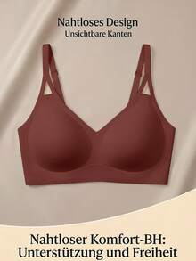 SHEIN 女款無縫內衣，1件裝 - 咖啡棕 - 查看 4