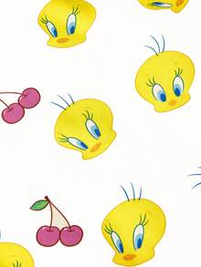 LOONEY TUNES X SHEIN 1件裝印花舒適嬰兒推車坐墊，適合男孩與女孩 - 彩色 - 查看 6