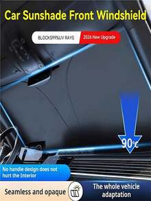 1Piece Car Windshield Sun Shade Cover Heat Blocking Front Rear Window Protector Summer Thermal Insulation Sunshade High Quality Trending Now - A - View 4
