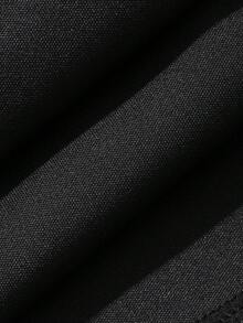 Dazy Plus Slim Fit Solid Color Flattering Flare Leggings Black Versatile Casual Spring Summer Autumn New Arrival - Black - View 4
