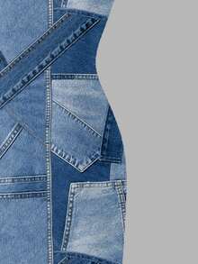 SHEIN 女童牛紋全印花細肩帶洋裝，休閒基礎款，適合日常穿著、外出與街頭風格，四季皆宜，秋冬款 - 彩色 - 查看 6