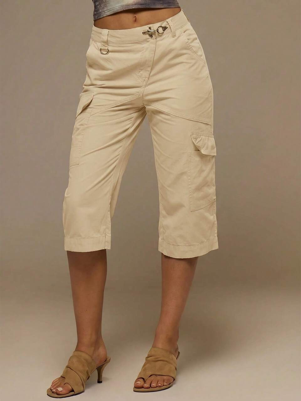 Wrap Front Pocket Detail Straight Fit Cargo Jorts Spring Summer Festival Vacation Ibiza Holiday Rave Sexy Y2k Utility Siren