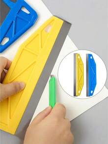 Professional 12-Inch Paint Guard Made Of Metal & Plastic For Paint Protection, Ergonomic Handle & Precision Edge Design - Heavy-Duty Wall Painting Tool For Trim Work, Wallpaper Trimming & Edge Finishing,Durable Edging Tool - multicolor - View 7