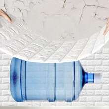5 Rolls Foam Wall Sticker With Brick Pattern Design, Peel-And-Stick Wallpaper, Suitable For Living Room, Bathroom, Kitchen, Bedroom Home Decoration, Bathroom Wall Sticker, Kitchen Decor, Easy-To-Install Tiles. - multicolor - View 7