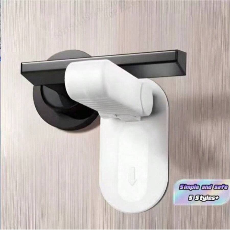 寵物安全門鎖,無需鑽孔即可保護寵物,適用於居家、浴室、辦公室裝飾,情人節禮物 - 白色 - 查看 1