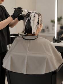 1 Buah Jubah Pewarna Rambut Aluminium Foil Tahan Air Ukuran Besar, Alat Rambut Serbaguna untuk Mewarnai, Mengeriting, dan Menata Rambut, Perlengkapan Wajib untuk Salon, Perjalanan, dan Kembali ke Sekolah - Satu ukuran cocok untuk semua. - View 8