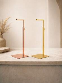 1Pc Adjustable Height Handbag Display Stand Featuring An Elegant Appearance And Constructed From Stainless Steel. It Doubles As A Display Stand For Wallets, Hats, And Jewelry. Easy To Assemble And Disassemble - multicolor - View 8