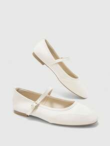 CUCCOO BIZCHIC Elegant And Simple Square Toe Flats, Casual Minimalist And Comfortable Lace-Up Flats For Women, Suitable For Office, Commuting And Formal Occasions (Suitable For Christmas And Spring Shoes) - Milk apricot, - View 10