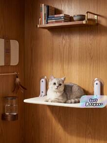 Foldable Cat Window Perch, Wireless Cat Hammock, Sturdy Resting Seat, Upgraded Suction Cups, Easy Assembly, Indoor Cat Bed, Breathable & Soft, Suitable For All Seasons, Great Gift - multicolor - View 1