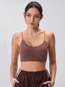Loungeista 3 buah Bra Camisole Kasual Berbantalan Bernapas untuk Wanita - MultiWarna - View 1