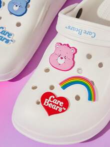 SHEIN X Care Bears 園藝拖鞋，透氣快乾，柔軟舒適，適用多種場合，室內、浴室、遊樂場、游泳池、海灘，四季皆宜 - 藍白色 - 查看 4