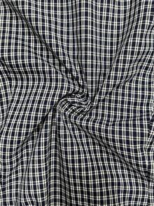 Sunspun Plus Size Spring/Summer Asymmetrical Collar Short Sleeve Plaid Shirt - Multicolor - View 5