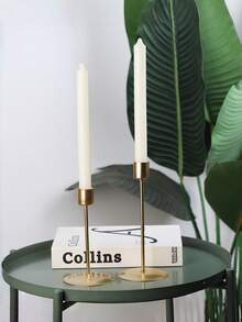Minimalist Nordic Style Metal Candlestick, Light Luxury Home Tabletop Ornament, Ideal Decorative Prop For Romantic Dinner & Wedding Arrangement Gift. - multicolor - View 10