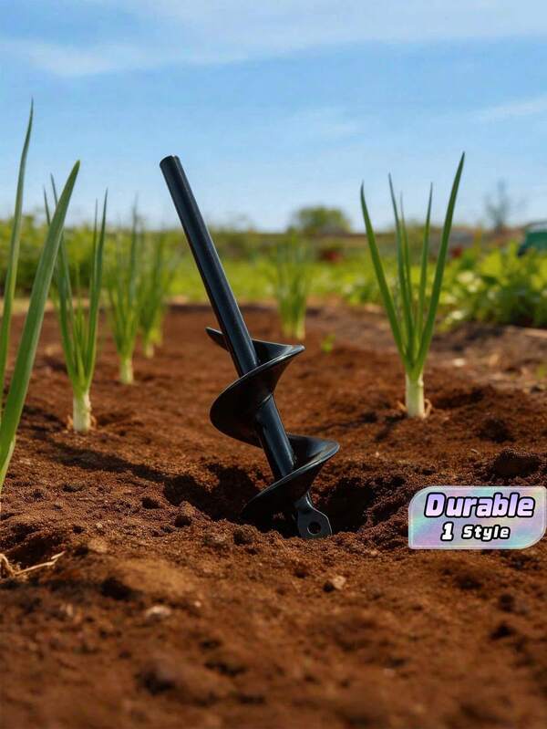 Brocas de Trado para Jardim de Uso Pesado | Trados de Terra de Aço de Alta Resistência Disponíveis em Pacote Único/Múltiplo | Haste Hexagonal de 3/8", Compatível com Ferramentas Manuais e Elétricas para Plantio, Escavação de Buracos de Poste e Mistura de Solo