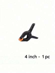 10 unidades Pinzas de plástico resistentes de 4 pulgadas para soportes de fondo, fotografía, oficina, proyectos DIY, pequeñas pinzas resistentes para manualidades, soportes de fondo, carpintería, estudio fotográfico; pinzas de resorte multiusos - pinzas de plástico de agarre fuerte para carpintería, fondos fotográficos y manualidades, herramientas para hombres - Negro - Ver 17