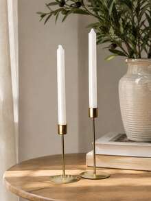 Minimalist Nordic Style Metal Candlestick, Light Luxury Home Tabletop Ornament, Ideal Decorative Prop For Romantic Dinner & Wedding Arrangement Gift. - multicolor - View 7