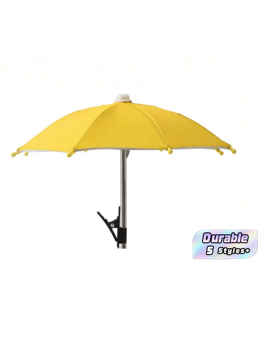 1pc Phone Umbrella For Sun, Mini Umbrella For Phone, Sun Shade Umbrella For Phones, Kindle, Navigator, Anti-Glare, Anti-Reflection,Protect Your Phone From Rain And Sun, Travel, Vacation, Outdoor Essentials. - Multicolor - View 1