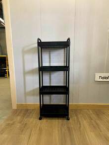 Multifunctional Rolling Storage Cart - Suitable For Kitchen, Living Room And Bedroom - Can Store …Stationery, Snacks, Small Items, Etc. - Durable Plastic Structure, Multifunctional Trolley, Vertical Storage Rack - Multicolor - View 8