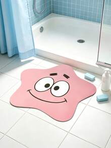 SpongeBob SquarePants | SHEIN 1件特殊造型LOGO裝飾地毯 - 簡約款 - 查看 2