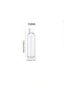 透明圓肩旅行分裝瓶，附翻蓋蝴蝶蓋，空化妝品樣品分裝容器，小容量防漏擠壓瓶，黑色翻蓋，適用盥洗用品、洗髮精、乳液、護髮素 - 彩色 - 查看 15