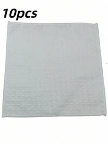 5/10 PCS Gray Grid Waffle Weave Kitchen Towel, Soft Absorbent Cotton Dish Cloth, Reusable Cleaning Cloth For Kitchen, Home, And Dining - Multicolor - View 18