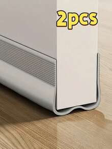 SHEIN 2pcs Adjustable Soft Rubber Door Draft Strips - Waterproof Windproof Noise-Reducing Insect-Proof Sealing Strips, Reusable Adhesive Door Bottom Protectors, Suitable For All Door Types, -Saving Soundproofing - 2pcs - View 12