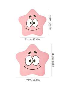 SpongeBob SquarePants | SHEIN 1件特殊造型LOGO裝飾地毯 - 簡約款 - 查看 6