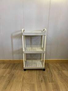 Multifunctional Rolling Storage Cart - Suitable For Kitchen, Living Room And Bedroom - Can Store …Stationery, Snacks, Small Items, Etc. - Durable Plastic Structure, Multifunctional Trolley, Vertical Storage Rack - Multicolor - View 9