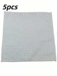5/10 PCS Gray Grid Waffle Weave Kitchen Towel, Soft Absorbent Cotton Dish Cloth, Reusable Cleaning Cloth For Kitchen, Home, And Dining - Multicolor - View 16