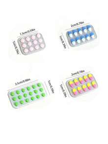 MINKOJA 1/4Pcs Miniature Simulation Pill Models For Dollhouse, Various Colors, Exquisite Workmanship And Realistic Design, Perfect For Dollhouse Decorations, DIY Ornaments And Scene Shooting Props - Multicolor - View 13