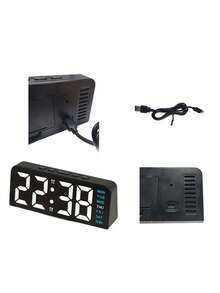 1PC Innovative LED Large Digit Clock, Date Display Desk Clock With Ambient Light, Multifunctional Digital Alarm Clock, Home Decor, Great Gift For Holidays. School Decor, Surprise Gift, Dorm Decor, Back To School Room Decor, Study Supplies. - multicolor - View 14