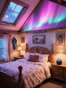 Northern Lights Projector With Remote Control, Suitable For Game Room/Bedroom/Ceiling/Party/Home Theater - Multi-color light - View 4