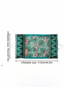 1pc Flamingo Toucan Floral Inflatable Pool Float Bed, Durable PVC Water Raft With Handle, Portable Foldable Beach Floating Seat For Pool Vacation Theme Party, - Fabric Floating Bed - View 3