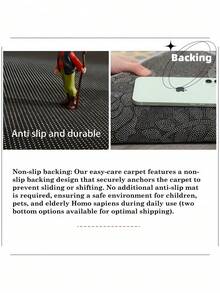 1PC High Density Premium Velvet Thickened Carpet - 850gsm Wavy Pattern Modern Minimalist Floor Rug For Living Room Bedroom Home Decor - multicolor - View 8