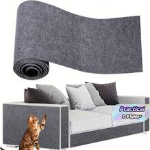 Customizable Self-Adhesive Multi-Color Cat Scratch Pad, Suitable For Cat Trees, Furniture Protection, Sofa, Stairs, Floor, Wall, Ground Protection, Durable Scratch Pad, Ideal Cat Furniture Protector Mat, Multiple Colors Available - Beige - View 1