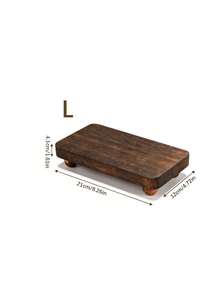 1/3 Packs Brown Wooden Stackable Riser Display Stands, 3 Sizes Farmhouse Kitchen Countertop Storage Tray, No Power Needed, Home Kitchen Decor Organizer, Back To School Must-Have Supplies - multicolor - View 15