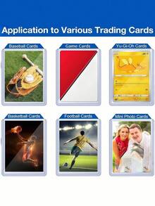 MINKOJA 3 X 4 Inch Clear Rigid Trading Card Protectors, UV-Resistant Hard Plastic Top Loaders With Smooth Corners, Ultra Clear Dust & Scratch Resistant Anti-Bending Card Sleeves For Sports Cards, Game Cards, Collectible Cards And Mini Photos - Multicolor - View 9