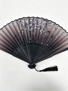 1 buah Kipas Lipat Klasik, Kipas Bambu Buatan Tangan dengan Motif Bunga Sakura dan Hiasan Rumbai - Hadiah Elegan untuk Wanita, Souvenir Pernikahan, Aksesori Pakaian Tradisional Tiongkok, Cocok untuk Musim Semi/Panas, Dekorasi Pernikahan dan Pajangan Rumah - Beraneka warna - View 14