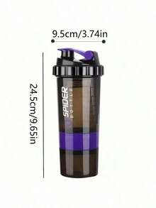 Plastic Shaker Cup, Fitness Protein Powder Mixing Cup, Camping Cup, Water Bottle, Coffee Cup, Large Sports Shaker Cup With Spring, Suitable For Protein Powder Drinks, Ideal For Gym, School, Workplace, And Various Occasions. - Multicolor - View 6