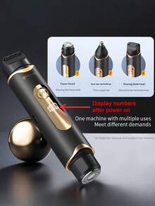 Teckwe New 3-In-1 Women's Electric Shaver Comes With A Digital Display. It Works Great For Trimming Sideburns, Upper Lip Hair And Private Body Hair. Exquisitely Small And Lightweight For Easy Carrying, It Is Powered By A Built-In 200mAh Battery - Multicolor - View 3