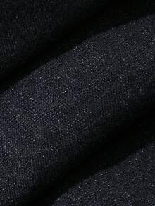 FRIFUL Jaket Denim Lengan Panjang Kancing Tunggal dengan Dua Saku, Serbaguna, untuk Wanita, Cocok untuk Musim Gugur. - Biru - View 11